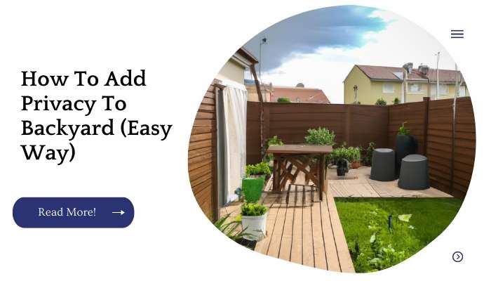 How To Add Privacy To Backyard (Easy Way)