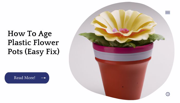 How To Age Plastic Flower Pots (Easy Fix)