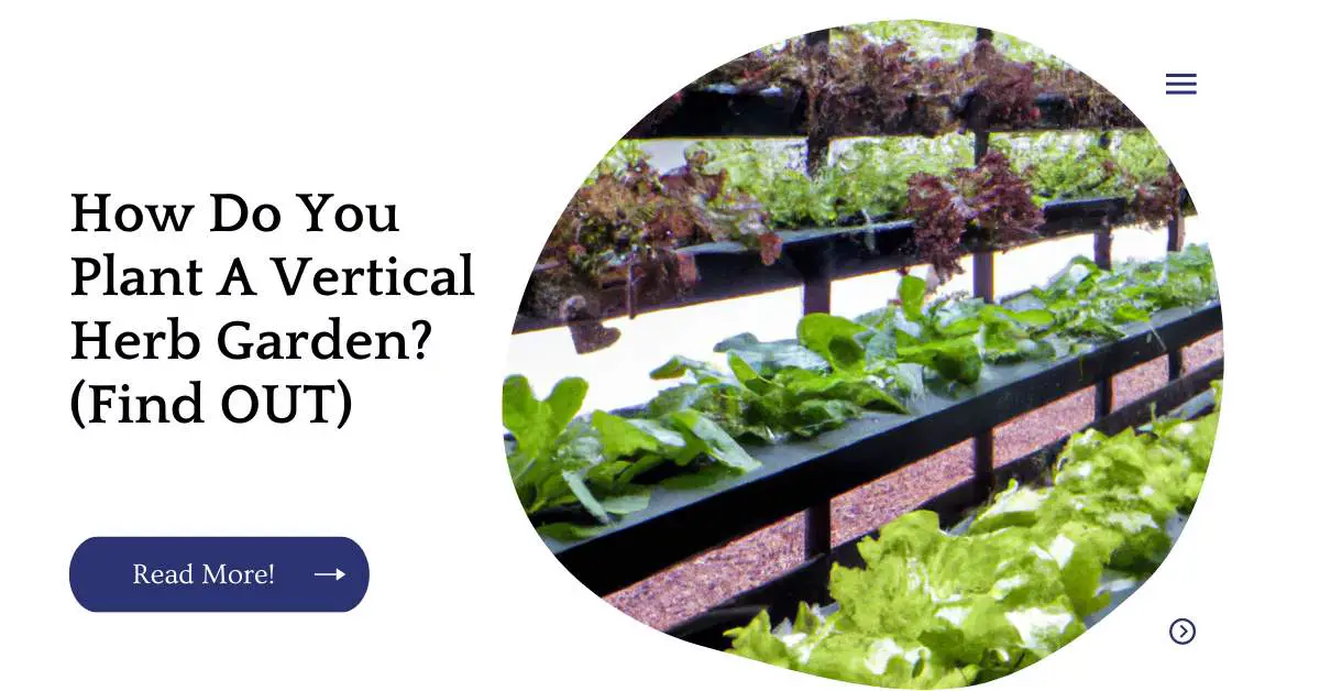 How Do You Plant A Vertical Herb Garden? (Find OUT)