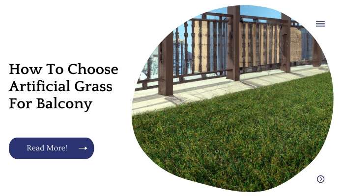 How To Choose Artificial Grass For Balcony