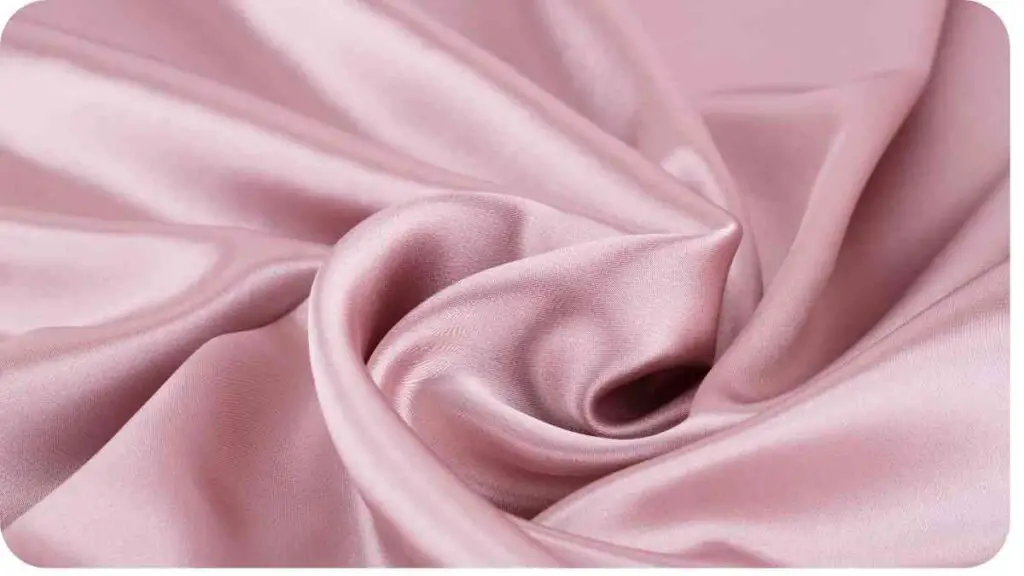 a close up of a pink satin fabric